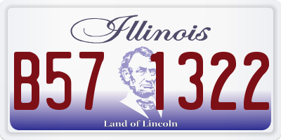 IL license plate B571322