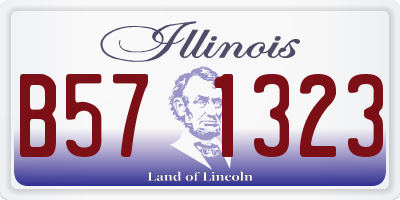 IL license plate B571323