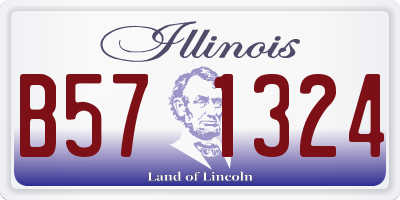 IL license plate B571324