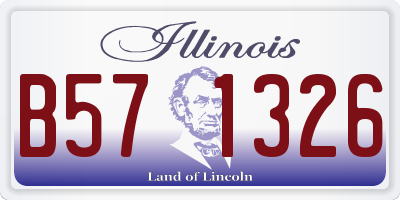 IL license plate B571326
