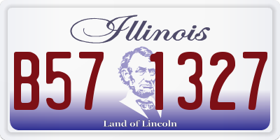 IL license plate B571327