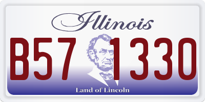 IL license plate B571330