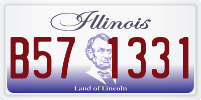 IL license plate B571331