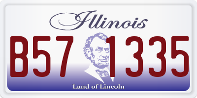IL license plate B571335