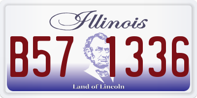 IL license plate B571336