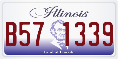 IL license plate B571339