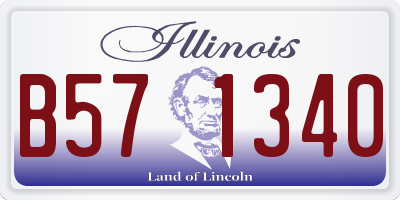 IL license plate B571340