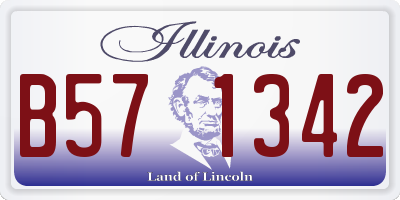 IL license plate B571342