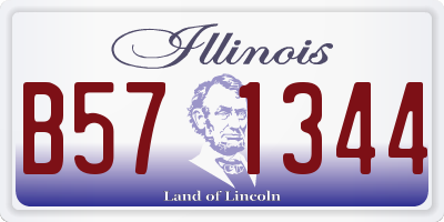 IL license plate B571344