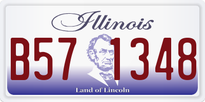 IL license plate B571348