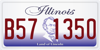 IL license plate B571350