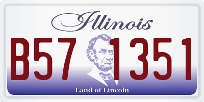 IL license plate B571351
