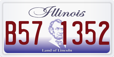 IL license plate B571352