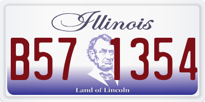 IL license plate B571354