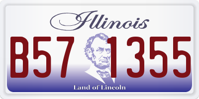 IL license plate B571355