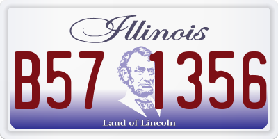 IL license plate B571356