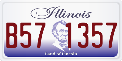 IL license plate B571357