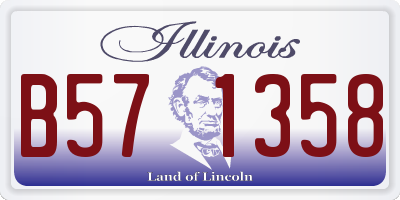 IL license plate B571358