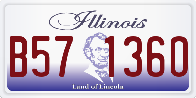 IL license plate B571360