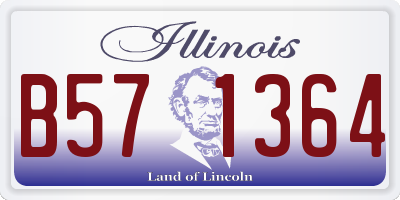 IL license plate B571364
