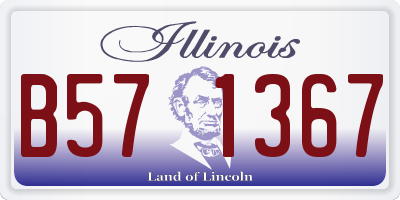IL license plate B571367