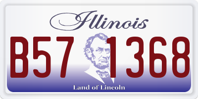 IL license plate B571368