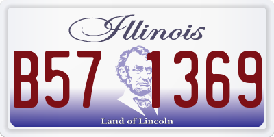 IL license plate B571369
