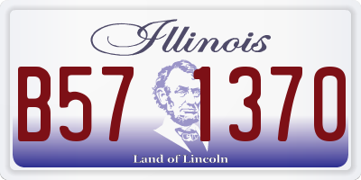 IL license plate B571370