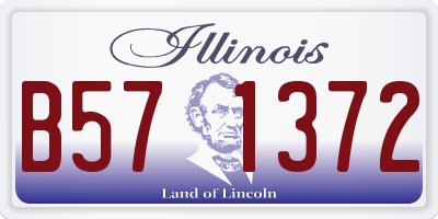 IL license plate B571372
