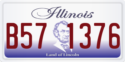 IL license plate B571376
