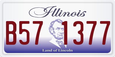 IL license plate B571377