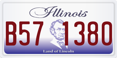 IL license plate B571380
