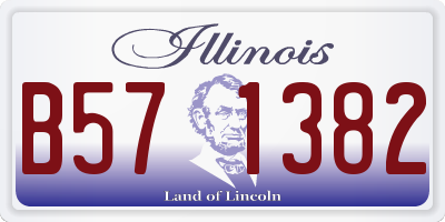 IL license plate B571382