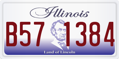 IL license plate B571384