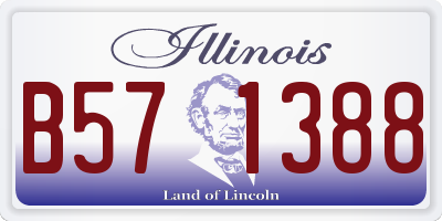 IL license plate B571388
