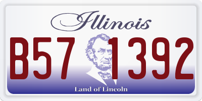 IL license plate B571392
