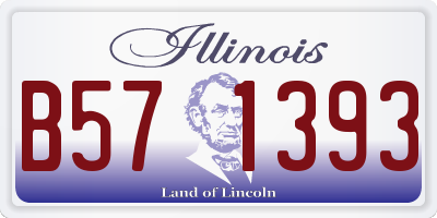 IL license plate B571393