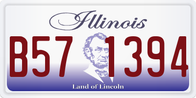 IL license plate B571394