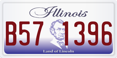 IL license plate B571396