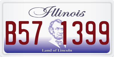 IL license plate B571399