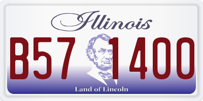 IL license plate B571400