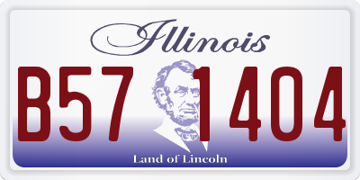 IL license plate B571404
