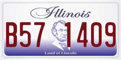 IL license plate B571409