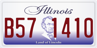 IL license plate B571410