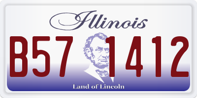 IL license plate B571412