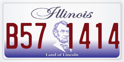 IL license plate B571414
