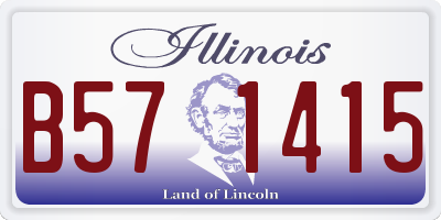 IL license plate B571415