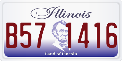 IL license plate B571416