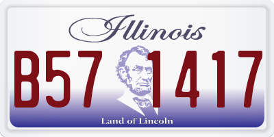 IL license plate B571417