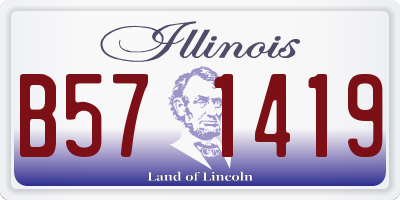 IL license plate B571419